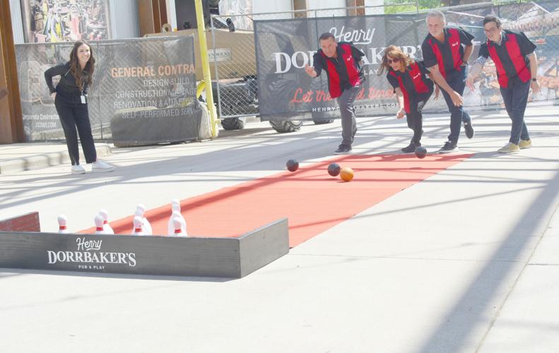 First Duck Pin Bowling Balls Tossed for Dorrbaker Center in Beloit.